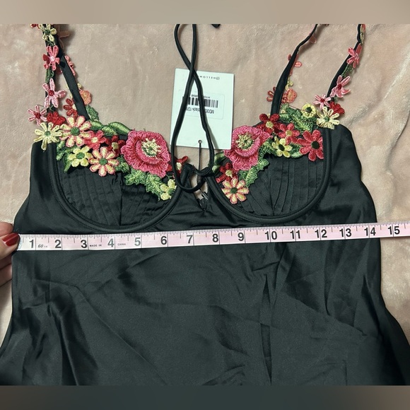 NWT Hello Molly Blooming Confidence Slip Dress with Floral details. Size M. - Picture 10 of 13